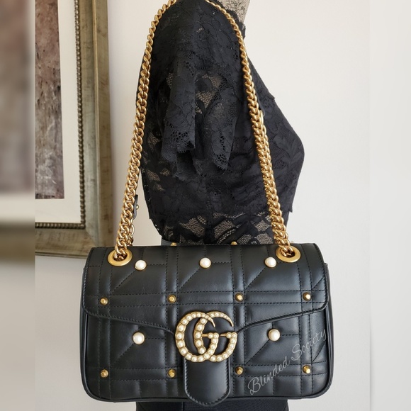 ⭐💝HOST PICK💖⭐ Gucci Marmont Pearl Crossbody - Picture 3 of 8